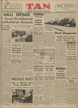 Tan Gazetesi 19 Haziran 1942 kapağı