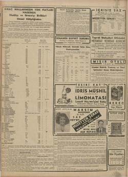    m IHRAÇ MALLARIMIZIN YENİ FİATLARI HAKKINDA İfhalâtçı ve İhracatçı Birlikleri . *.yse Umumi Kâtipliğinden: 5 — Ticaret...