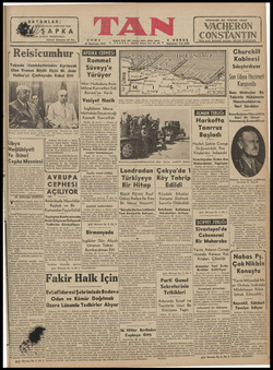 Tan Gazetesi 26 Haziran 1942 kapağı