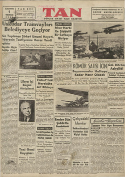 Tan Gazetesi 1 Temmuz 1942 kapağı