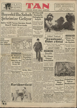 Tan Gazetesi 3 Temmuz 1942 kapağı
