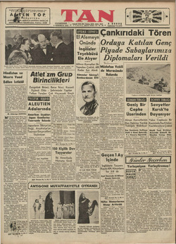 Tan Gazetesi 6 Temmuz 1942 kapağı