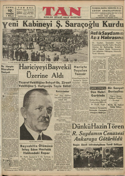 Tan Gazetesi 10 Temmuz 1942 kapağı