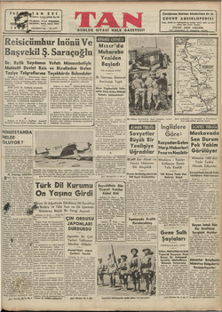 Tan Gazetesi 12 Temmuz 1942 kapağı