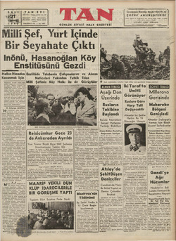 Tan Gazetesi 21 Temmuz 1942 kapağı