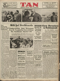 Tan Gazetesi 22 Temmuz 1942 kapağı