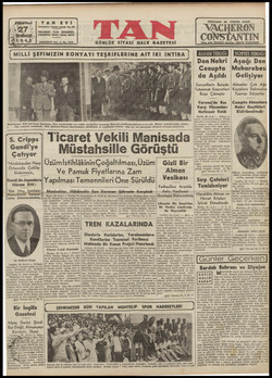 Tan Gazetesi 27 Temmuz 1942 kapağı