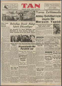 Tan Gazetesi 28 Temmuz 1942 kapağı
