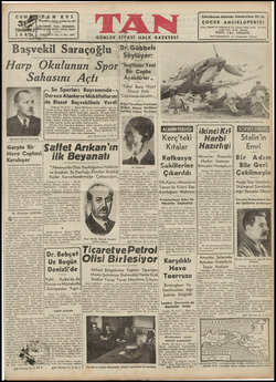 Tan Gazetesi 31 Temmuz 1942 kapağı