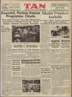 Tan Gazetesi 5 Ağustos 1942 kapağı