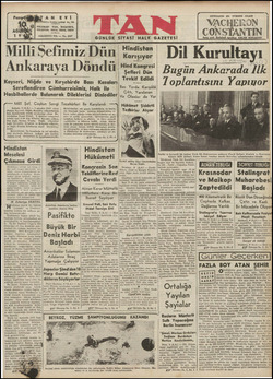 Tan Gazetesi 10 Ağustos 1942 kapağı