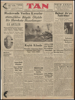 Tan Gazetesi 19 Ağustos 1942 kapağı