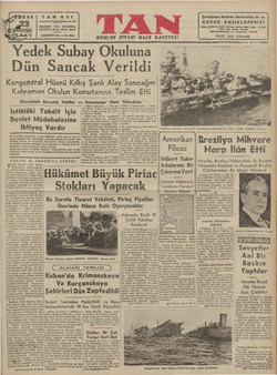 Tan Gazetesi 23 Ağustos 1942 kapağı