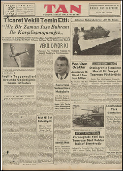 Tan Gazetesi 20 Eylül 1942 kapağı