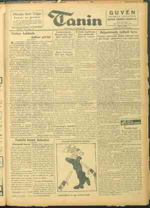 Tanin Gazetesi 13 Ekim 1943 kapağı