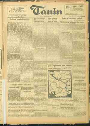 Tanin Gazetesi 19 Ekim 1943 kapağı