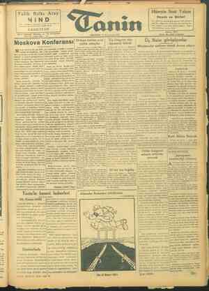 Tanin Gazetesi 21 Ekim 1943 kapağı