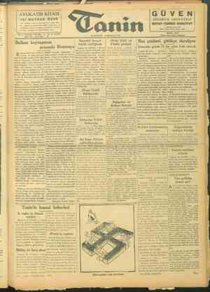 Tanin Gazetesi 23 Ekim 1943 kapağı