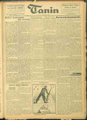 Tanin Gazetesi 26 Ekim 1943 kapağı