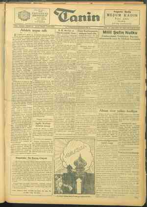 Tanin Gazetesi 30 Ekim 1943 kapağı