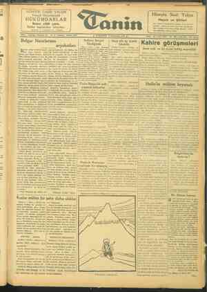 Tanin Gazetesi 8 Kasım 1943 kapağı