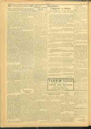  -—— Ecnebi gazetelerden iktibaslar KÜLTÜR DAVASI İngiliz tayyarelerinin e Leliki Hamburga hücumları m ee insanı, i kâsı...