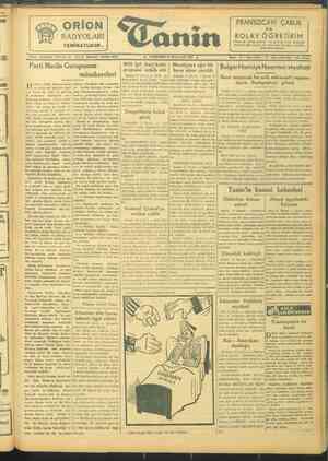 Tanin Gazetesi 18 Kasım 1943 kapağı