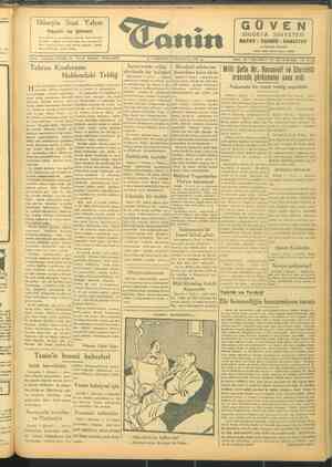 Tanin Gazetesi 8 Aralık 1943 kapağı