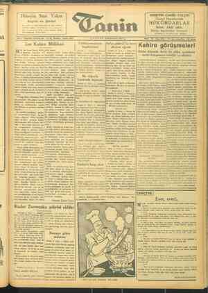 Tanin Gazetesi 12 Aralık 1943 kapağı