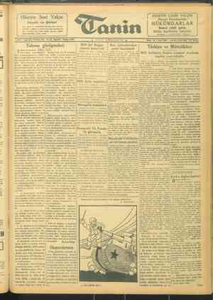 Tanin Gazetesi 14 Aralık 1943 kapağı
