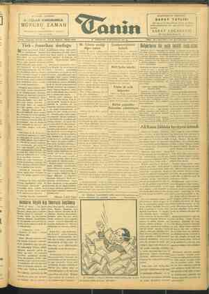 Tanin Gazetesi 16 Aralık 1943 kapağı