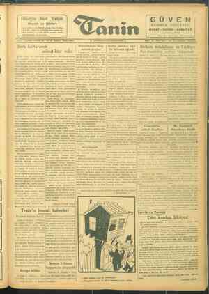 Tanin Gazetesi 18 Aralık 1943 kapağı