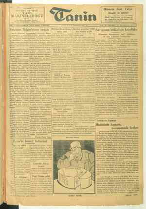 Tanin Gazetesi 31 Aralık 1943 kapağı