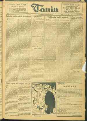 Tanin Gazetesi 3 Ocak 1944 kapağı