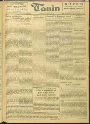 Tanin Gazetesi 12 Ocak 1944 kapağı