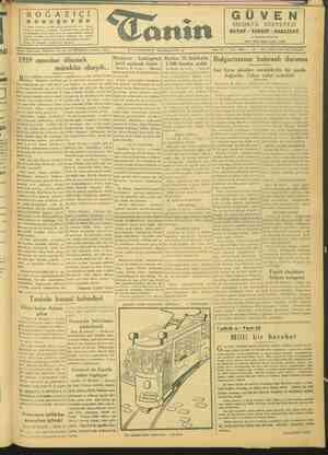 Tanin Gazetesi 29 Ocak 1944 kapağı