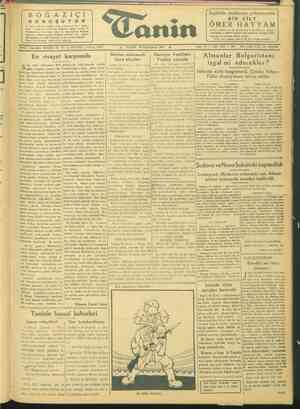 Tanin Gazetesi 30 Ocak 1944 kapağı