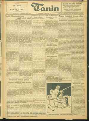 Tanin Gazetesi 3 Şubat 1944 kapağı