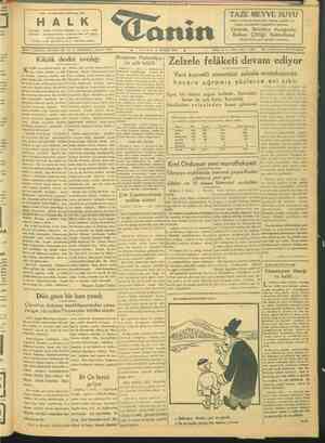 Tanin Gazetesi 4 Şubat 1944 kapağı