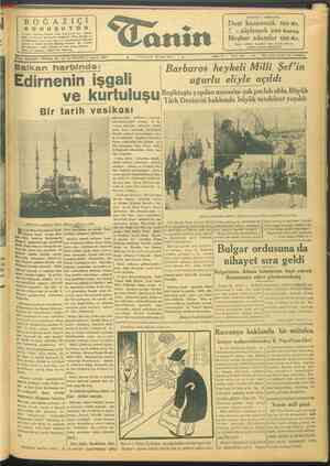 Tanin Gazetesi 26 Mart 1944 kapağı