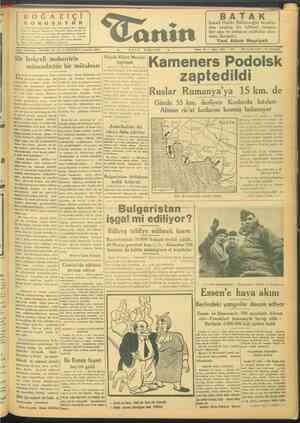 Tanin Gazetesi 28 Mart 1944 kapağı