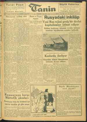 Tanin Gazetesi 6 Nisan 1944 kapağı