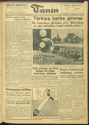 Tanin Gazetesi 9 Nisan 1944 kapağı