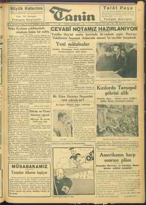 Tanin Gazetesi 16 Nisan 1944 kapağı