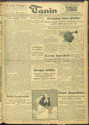 Tanin Gazetesi 20 Nisan 1944 kapağı