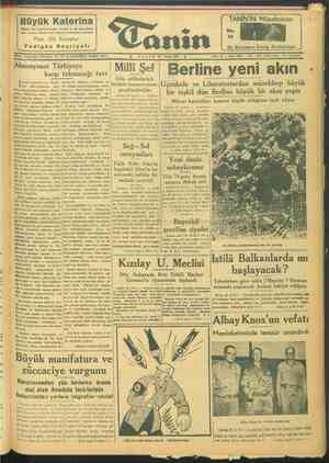 Tanin Gazetesi 30 Nisan 1944 kapağı
