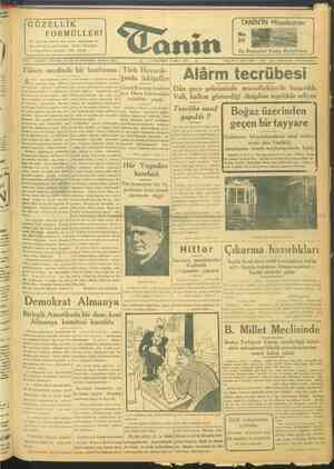 Tanin Gazetesi 6 Mayıs 1944 kapağı