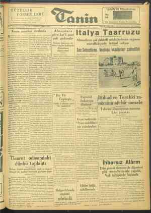 Tanin Gazetesi 14 Mayıs 1944 kapağı