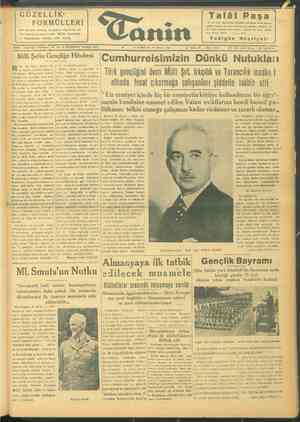 Tanin Gazetesi 20 Mayıs 1944 kapağı