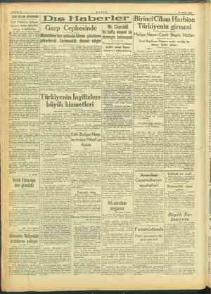    SAYFA: 2. YANİN 15 OCAK 194X AD: : ARASINDA. . a EE — di b — xl Ç<r Harbine Mir. Churchill | Türkiyenin girmesi üçüncü...